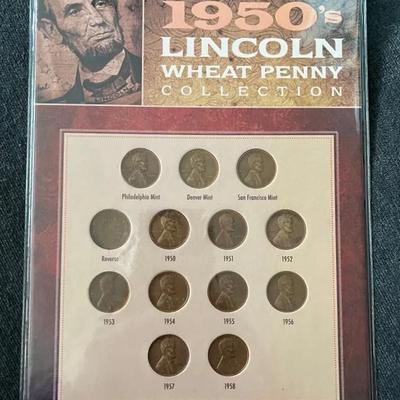 The Complete 1950’s Lincoln Wheat Penny Collection 
