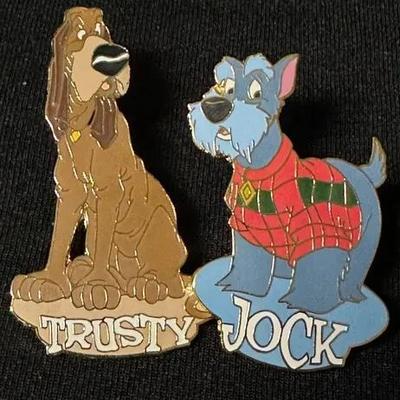Disney Jock & Trusty Pin Set  Lady and the Tramp Canine Series  Limited Edition of 5000