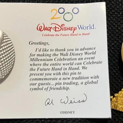 WDW MILLENNIAL celebration Pin, “M” Mickey Pin Limited Edition Of 10,000