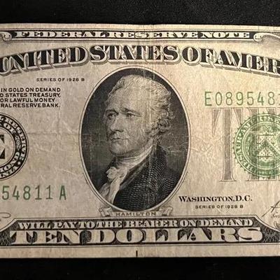 Series 1928B $10 Bill