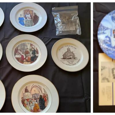 Decorative Christmas and Religious Collector Plate Collection