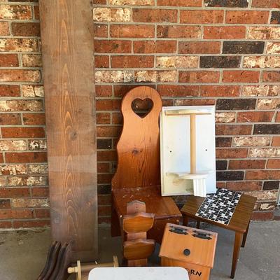 Handcrafted Wooden Décor, Shelf, and Small Furniture Collection