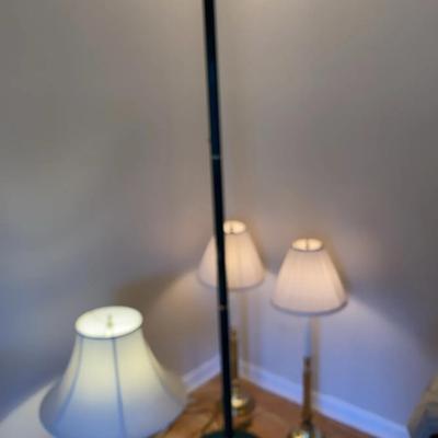 Floor and Table Lamp Collection with Dimmer and Matching Pair