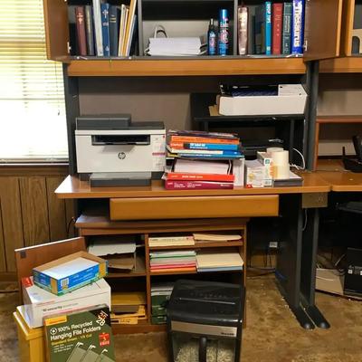 HP LaserJet Printer with Extra Cartridge, Paper, and Staples Shredder