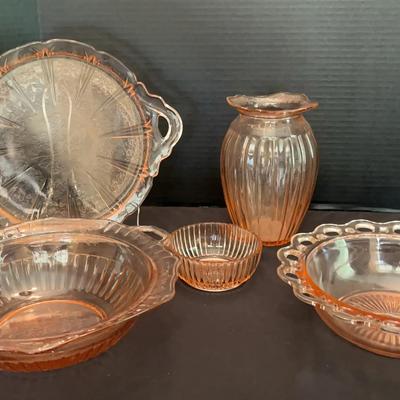 Pink Depression Glass and Vintage Pink Glassware Collection