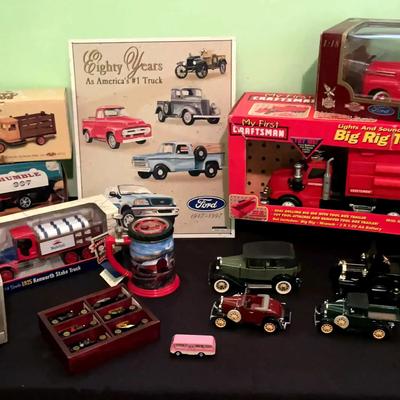 Classic Model Cars and Vintage Work Vehicles Collection
