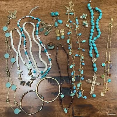 Collection Of Turquoise And Other Stones. Stones Not Verified