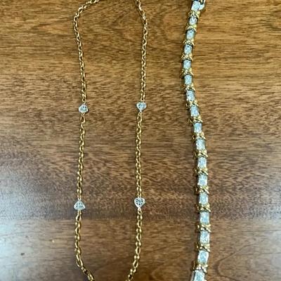 925 Sterling Bracelet And 10k Gold Bracelet