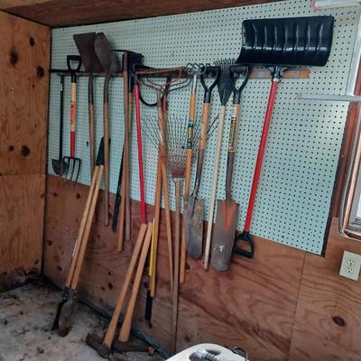 Sweet Collection Of Rakes, Shovels, Pick Ax