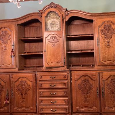 Vintage Country French Bar & China Hutch