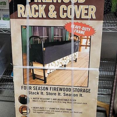 NIB Firewood Rack & Cover