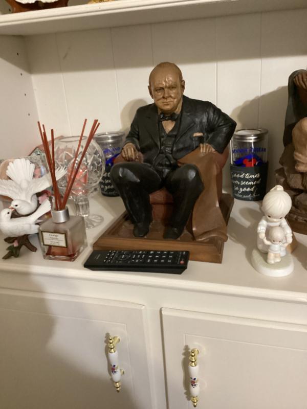 Sale Photo Thumbnail #27: Vintage sculpture of winston churchill by tom clark