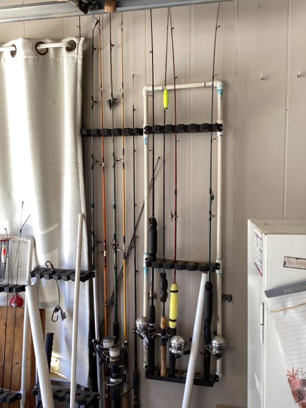Sale Photo Thumbnail #8: Fishing poles and racks