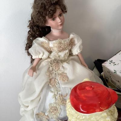 Porcelain bride doll