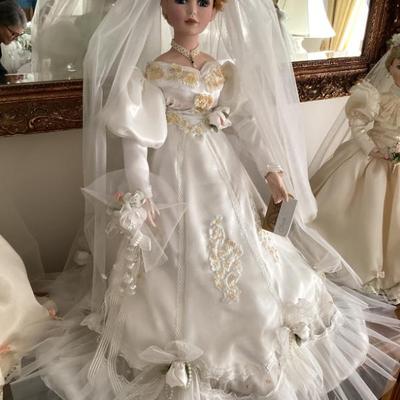 Porcelain the american bride doll by destiny dolls