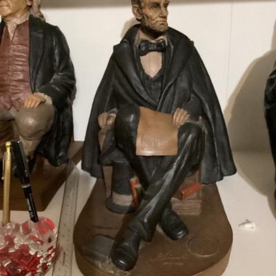 Vintage sculpture of abraham lincoln by tom clark