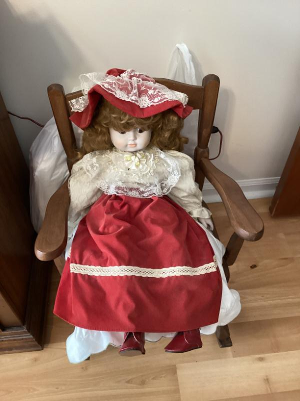 Sale Photo Thumbnail #98: Vintage porcelain doll possibly a suzanne gibson doll