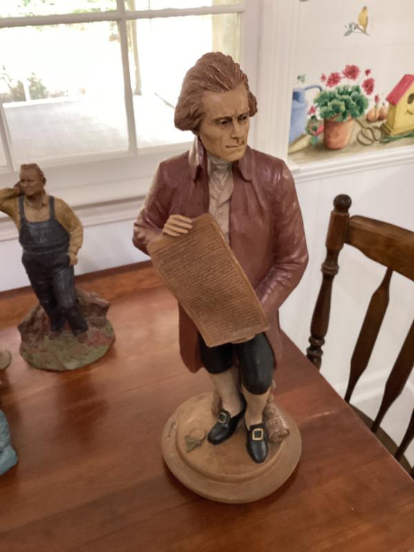 Sale Photo Thumbnail #26: Vintage sculpture of thomas jefferson by tom clark