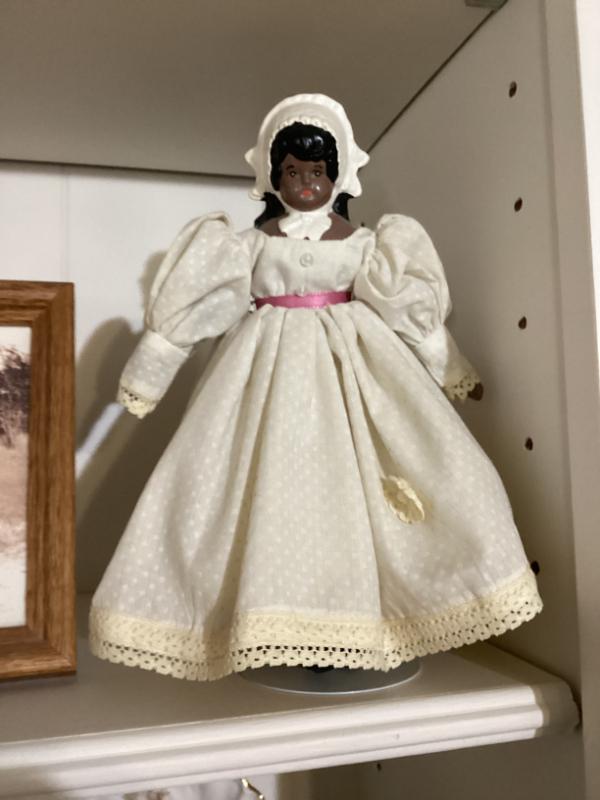 Sale Photo Thumbnail #96: Vintage african american porcelain doll