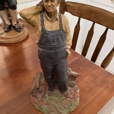 Vintage sculpture of thomas by tom clark