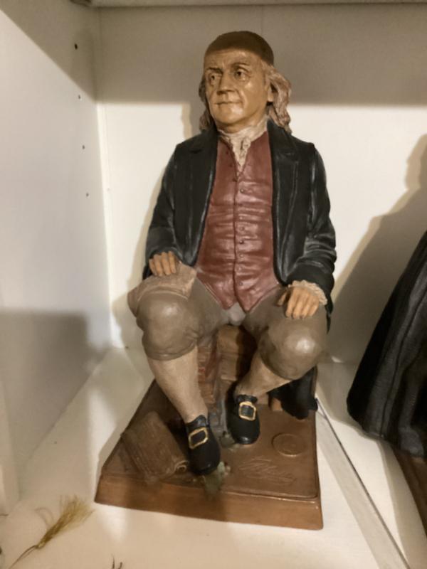 Sale Photo Thumbnail #22: Vintage sculpture of benjamin franklin by tom clark