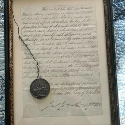Napoleonic War Era Letter of Service July 13, 1830