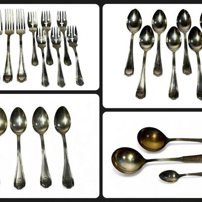Reed & Barton Sterling Silver Flatware (27 Piece) (889 Grams)
