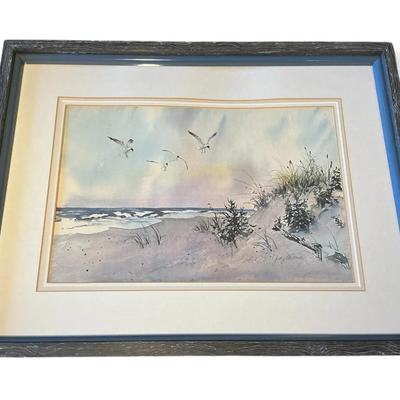 Watercolor Beach Print (20 x 26)