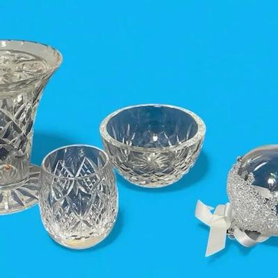 Swarovski Crystal Ornament, Waterford Crystal Bowl, & More