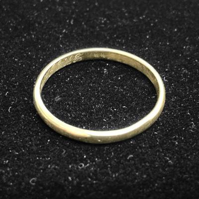 14k Gold Monogrammed Wedding Band (Size 9) (1.64 Grams)