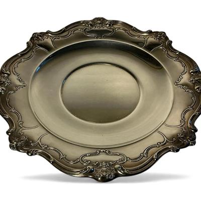 Gorham Sterling Silver 10.5 Inch Plate (407 Grams)