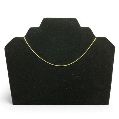 14k Gold Box Chain Necklace (15 Inch) (1.57 Grams)