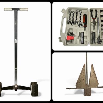 Ship Slip Hitch Tower & West Marine Tool Kits + 22 Inch Danforth Anchor 