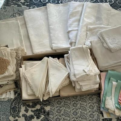 Vintage Linens Huge Lot!