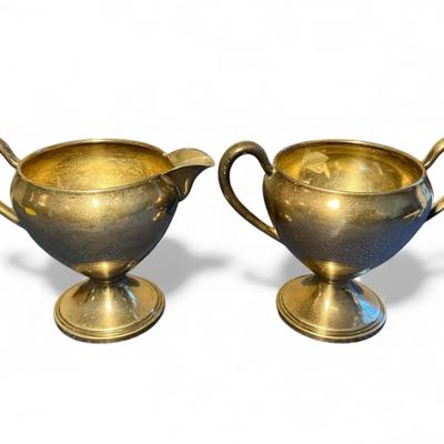 Sterling Silver Sugar & Creamer (178 Grams)
