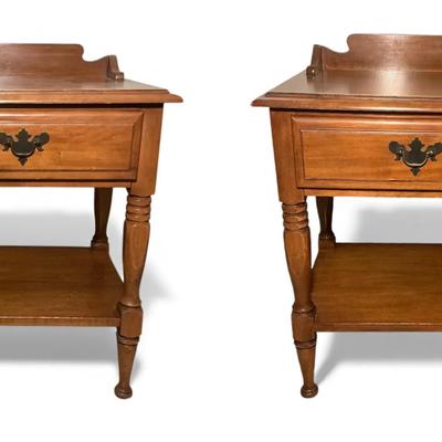 Maple Finish Nightstands