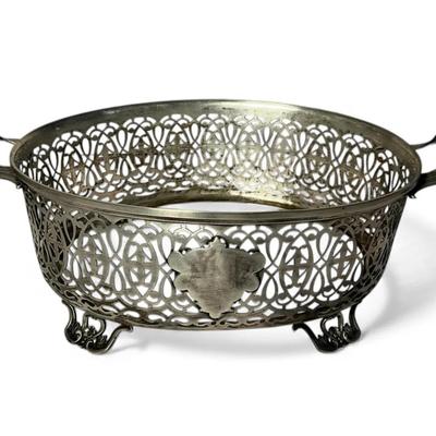 Sterling Silver Serving Dish Holder (257 Grams)