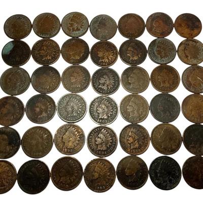 Indian Head Cent Collection (42 Count)