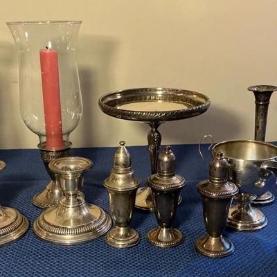 Weighted Sterling Candlesticks, Shakers, & More