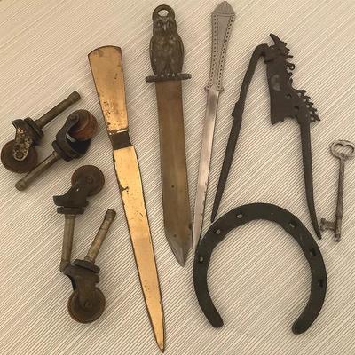 Antiques, Nutcracker, Letter Openers, Wheels, Horseshoe Metals