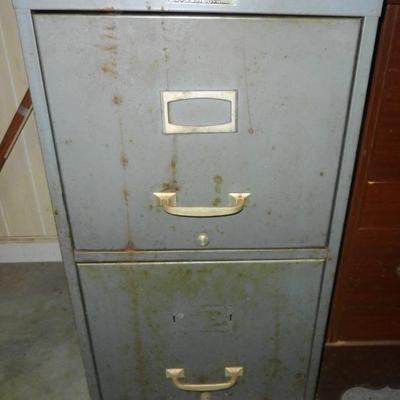 2 drawer metal file cabinet