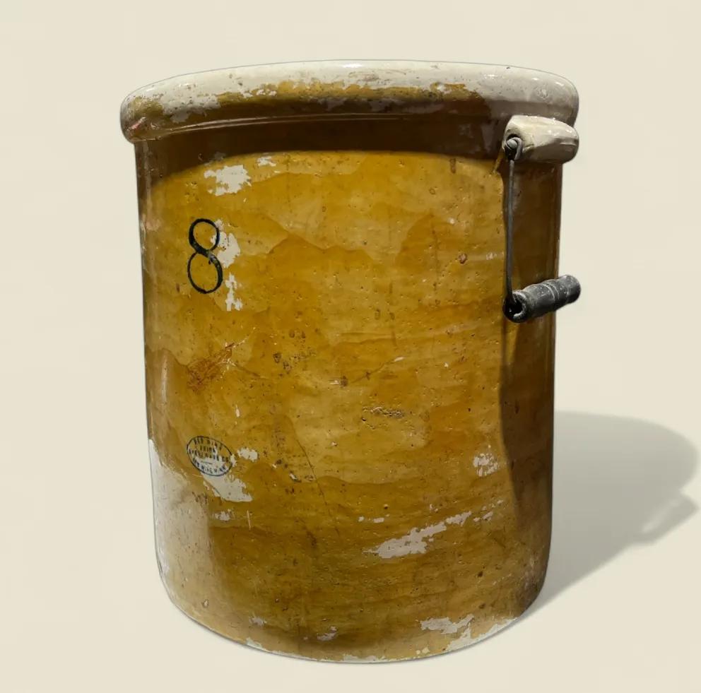 Vintage 8 Gal. Redwing Crock