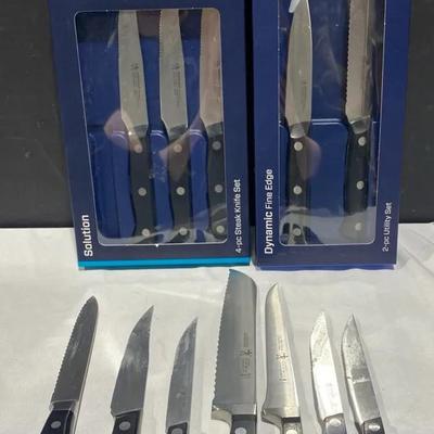 12 Henckles Knives Includes New In Box 