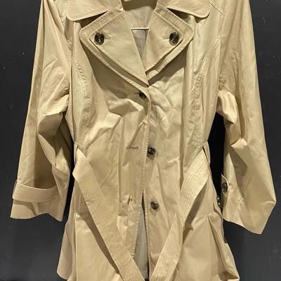 London Fog Collection Fan Trench Coat Size 3X