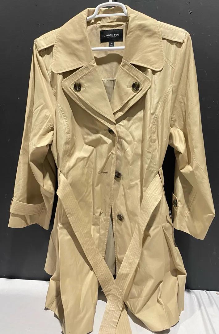 London Fog Collection Fan Trench Coat Size 3X