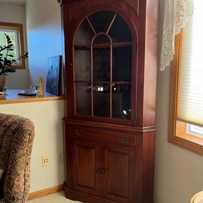 Wildwood Cherry Corner Cabinet #1