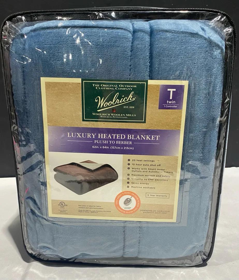 Brand New In Box Luxury Heated Blanket With Remote Size Twin By Woolrich
