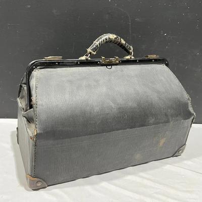 Vintage Antique Doctor Medical Travel Bag