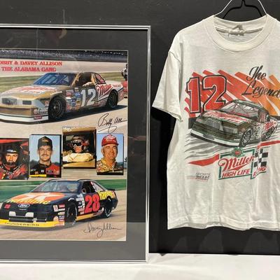 The Alabama Gang Signed Print & T-Shirt Miller High Life Racing