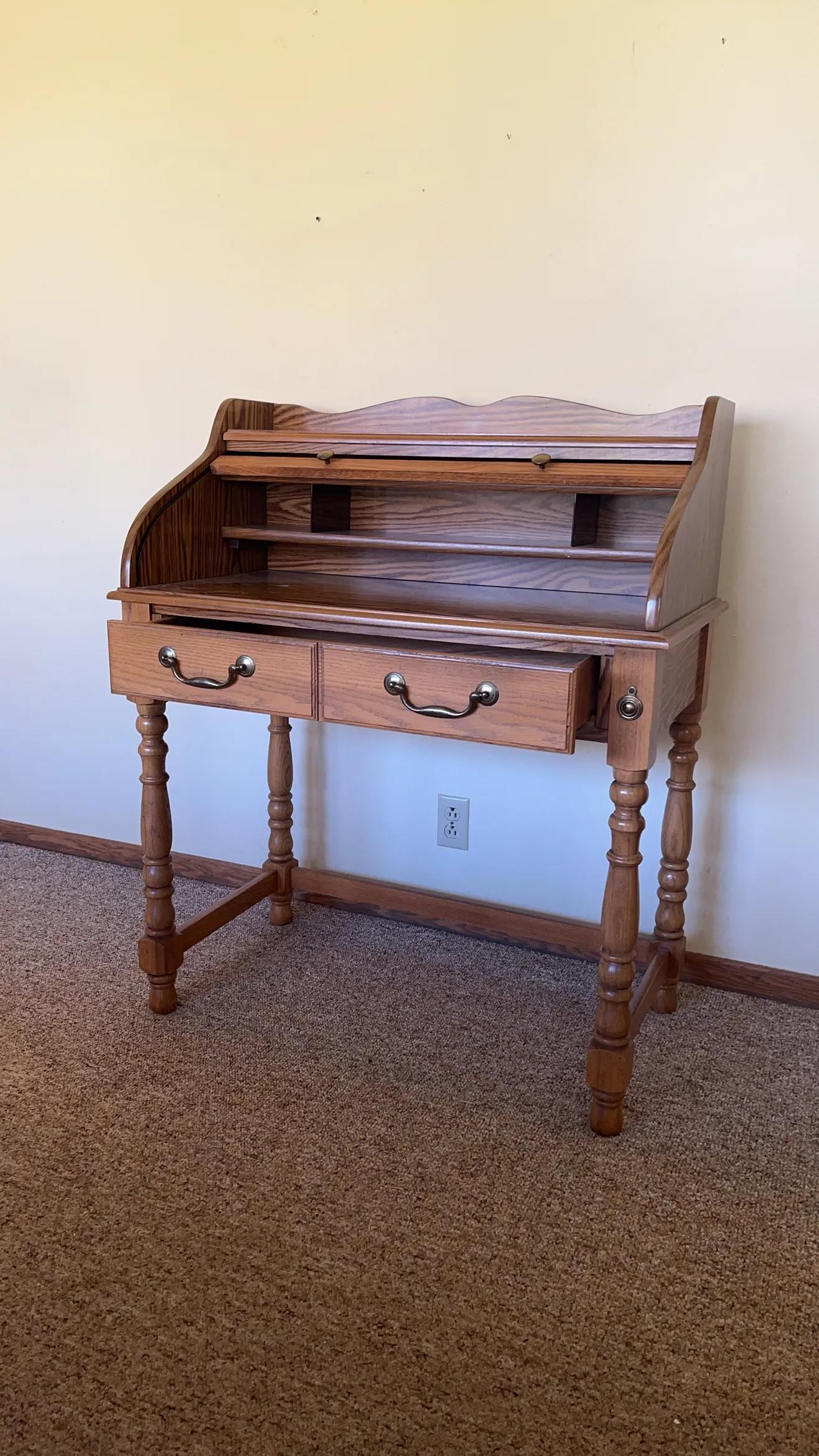Vintage Roll top Desk
